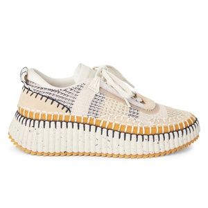 Chloe Nama Platform Sneaker color: Biscotti Beige, like new! Size (39)